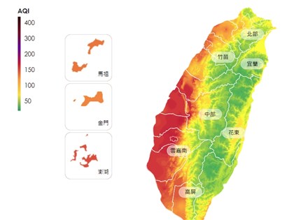 中國沙塵汙染移入 中部空氣品質轉差持續至15日