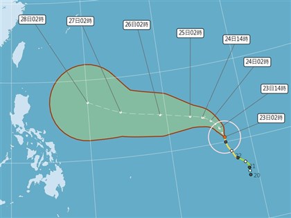 颱風瑪娃增強短期對台灣無影響 路徑預測分歧待觀察