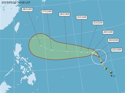 颱風瑪娃最快入夜轉強颱 對台影響28日北轉角度為關鍵