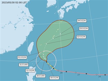 颱風瑪娃龜速降雨估集中北部 台中台南留意極端高溫