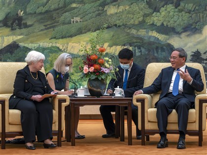 葉倫會晤中國總理李強 強調經濟良性競爭