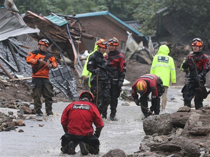 韓國暴雨成災累計44死 1軍人搜救時遭急流沖走