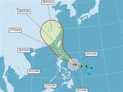 吳德榮：颱風杜蘇芮路徑南修中心可能閃過台灣 26至28日防豪雨