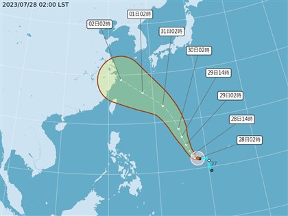 颱風卡努生成朝琉球海面前進 對台影響31日位置是關鍵