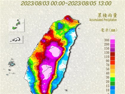 中南部豪雨成災南投仁愛累積雨量破千 氣象局：未來一週雨漸緩