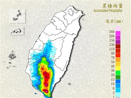 高屏防大雷雨 屏東春日累積雨量破300毫米