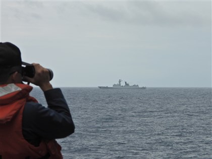 影片／中共軍演 國軍披露田單艦監控共艦畫面