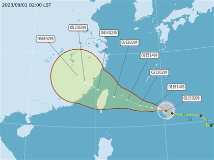 颱風海葵海警下午至晚間發布 吳德榮：3日可能登陸台灣