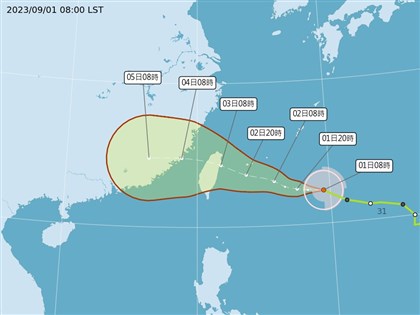 颱風海葵轉中颱最快下午發海警 吳德榮：3日可能登陸台灣【更新】