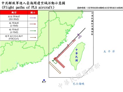 共機進台灣限航區長距飛行 專家：壓縮訓練空域