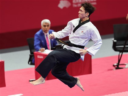 亞運跆拳道品勢馬允中不敵韓 勇奪銀牌