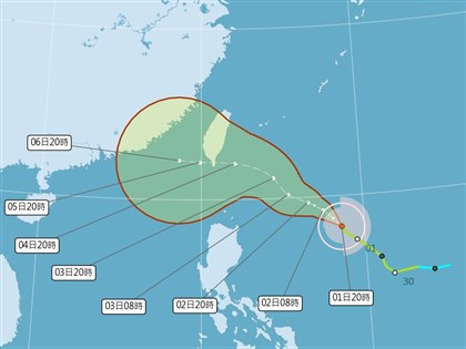 颱風小犬海陸警最快3日發布 北部東半部防豪雨