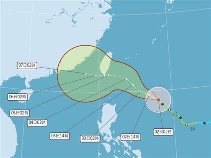 吳德榮：颱風小犬接近台灣時直逼中颱上限 估4至6日影響最大