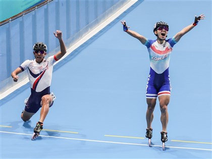 亞運滑輪溜冰、輕艇摘3金 台灣獎牌榜暫居第5