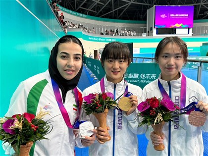 劉巧兮速度過樁摘台灣第13金 亞運滑輪溜冰隊再建功
