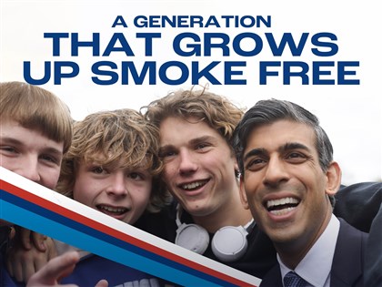 英相蘇納克誓打造無菸世代 擬立法禁2009年後出生者買菸