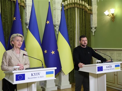 范德賴恩訪基輔 討論烏克蘭申請加入歐盟進展[影]