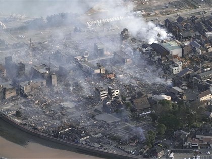 日本地震石川縣增至48死 輪島朝市通大火摧毀200棟建築