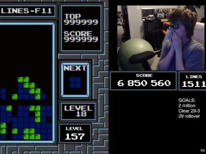 美13歲少年殺進俄羅斯方塊第157關破紀錄 遊戲遭攻破死當[影]