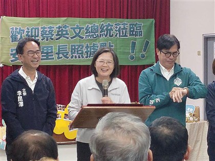 蔡總統高雄助選遇國家級警報 籲民眾別擔心「這是衛星不是飛彈」