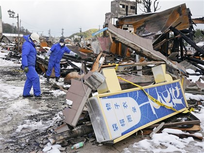 日本地震石川縣累計180人罹難 警方大規模搜索朝市通