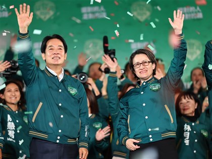 賴清德蕭美琴2024總統大選勝選獲558萬票 得票率40%