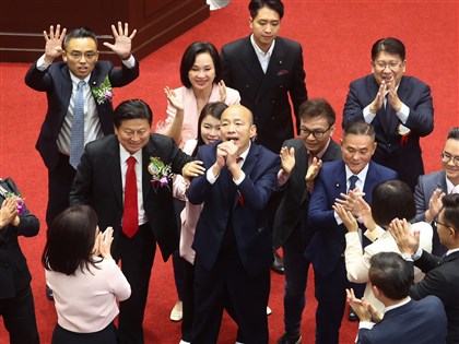 韓國瑜第二輪投票獲54票 當選立法院長