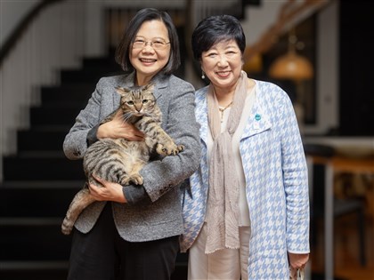 蔡總統官邸接見小池百合子 盼深化台日合作交流