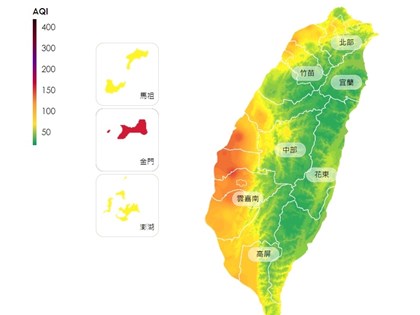 背風側及民俗活動影響 雲嘉南留意空氣品質亮紅燈