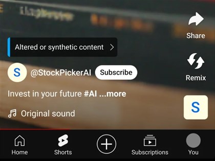 YouTube揭露AI內容標籤上線 創作者屢違規恐遭移除影片