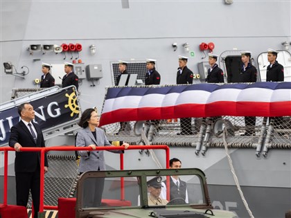 蔡總統：台灣自主造艦 展現守護民主自由決心