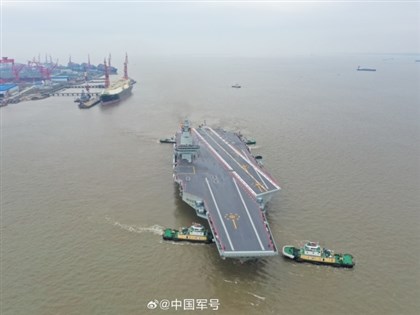 中國航艦福建號展開海試 專家估最快2026年服役