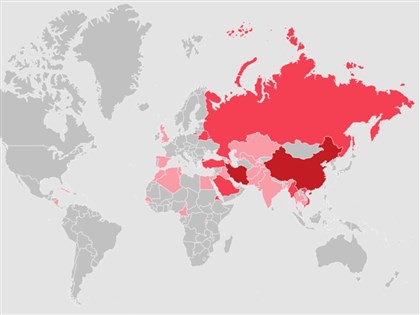 中國去年107名作家被囚全球最多 近半數網路批評官方政策遭定罪