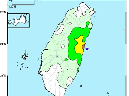 東部海域地震規模5.2 氣象署：403地震餘震