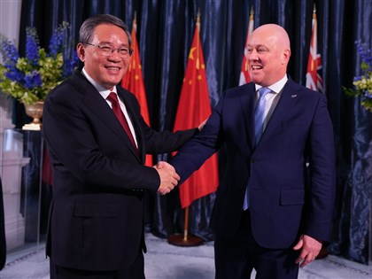 李強會紐西蘭總理 宣布對紐單方面免簽