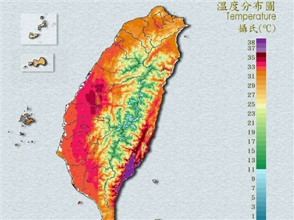 台東現焚風太麻里午後飆40度 創今年最高溫