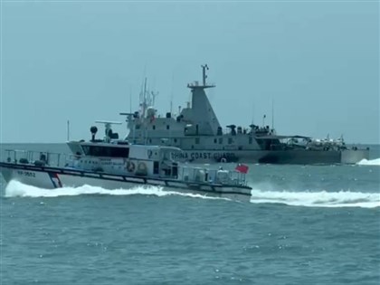中國4海警船再闖金門限制水域 海巡派3艇驅離