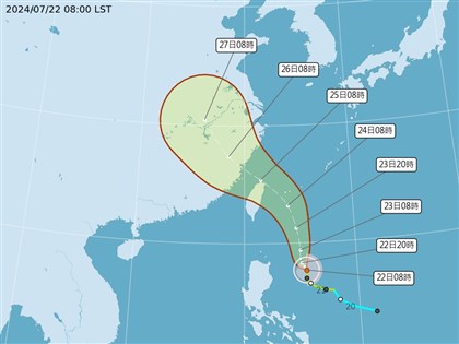 吳德榮：颱風凱米將增強為中颱 24、25日最接近台灣挾強風豪雨