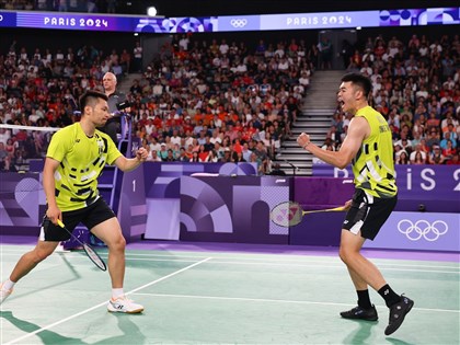 麟洋奧運羽球男雙金牌戰 搶下首局次局遭中國組合扳成平手
