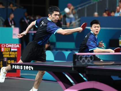 莊智淵率林昀儒高承睿勝埃及 台灣桌球男團巴黎奧運晉8強