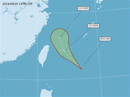 熱帶性低氣壓影響 21日入夜到22日雨勢最大