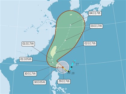 颱風山陀兒海警範圍擴大 若續西行對南部影響更大