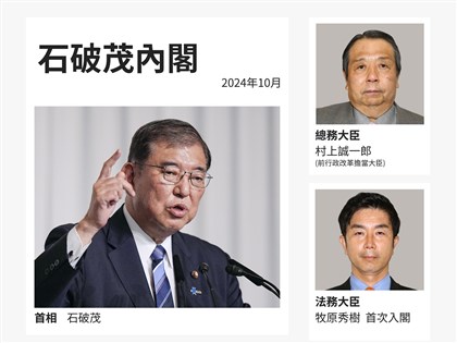 日本石破內閣今上路 人事布局黨內有雜音