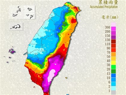 颱風山陀兒慢行雨勢不斷 台東累積雨量達863毫米