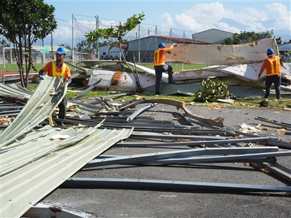 屏東盤點颱風山陀兒災損 學校、全民運動場修復需逾億元