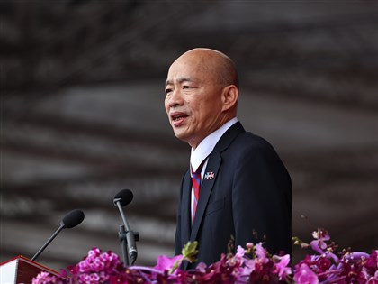 韓國瑜國慶大會致詞籲民眾用骨氣、勇氣 讓世界知道中華民國存在