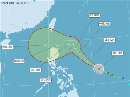 颱風銀杏最快5日清晨達中颱 東方遠海熱帶系統7日可能成颱風桔梗