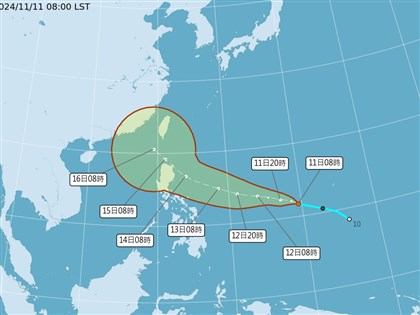 準颱風天兔路徑預測分歧大 15日起水氣增北部東半部防陣雨