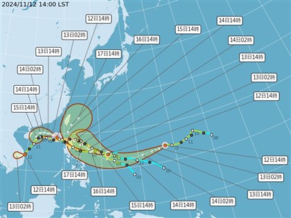 11月4颱風並存有紀錄來首次 1960年曾5颱共舞