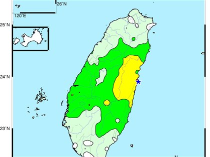 花蓮近海地震規模5.4 氣象署：屬0403地震餘震